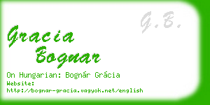 gracia bognar business card
